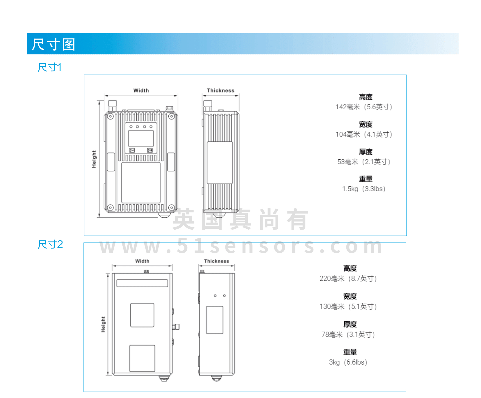 測速測長傳感器AJS系列尺寸圖